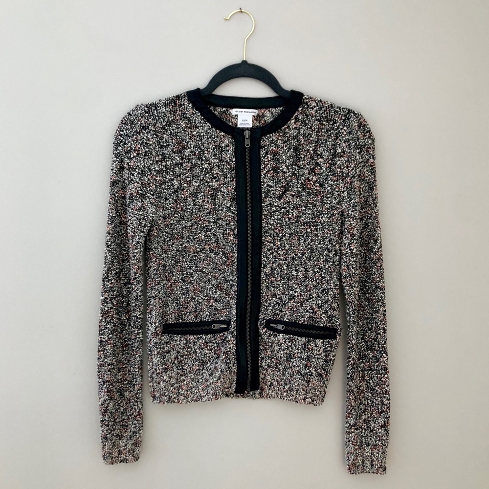 Leather Detailed Sweater